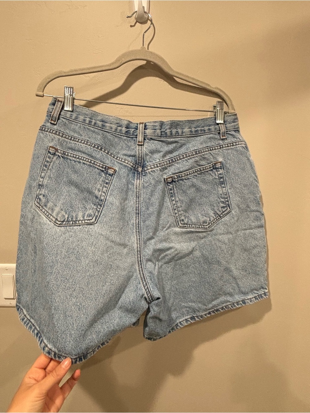 Liz Claiborne Light Blue Denim Bermuda Shorts - Picture 3 of 3